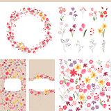 Floral summer templates.