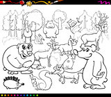 wild animals coloring book