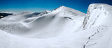 Winter mountains ridge (Ukraine, Carpathian)