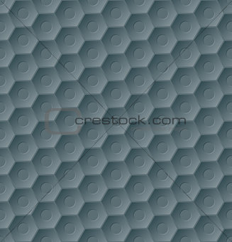 Dark seamless hexagon pattern background 