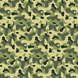 Seamless editable military pattern with camouflage 