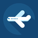 Airplane vector icon