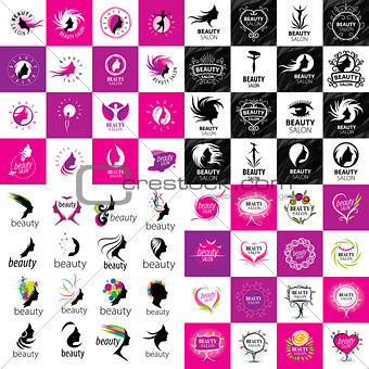 set of logos Beauty