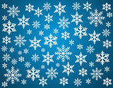 Vector snowflakes set for Christmas design.