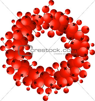Wreath of red berries