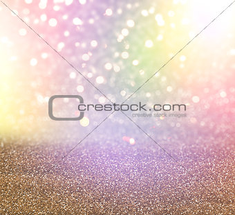 Christmas glitter and bokeh lights background