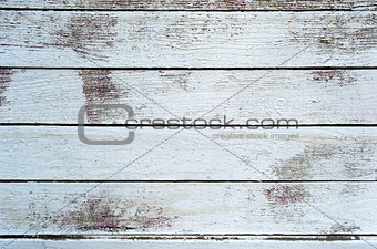 White wood planks, painted background