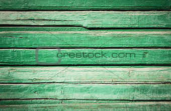 Green wooden plank texture as background