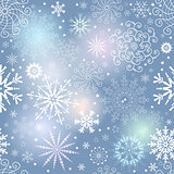 Seamless gentle colorful christmas pattern