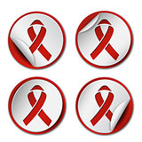 Red ribbon - AIDS awereness sign.