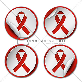 Red ribbon - AIDS awereness sign.