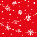 Background snowflakes vector