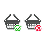 Shopping basket icons