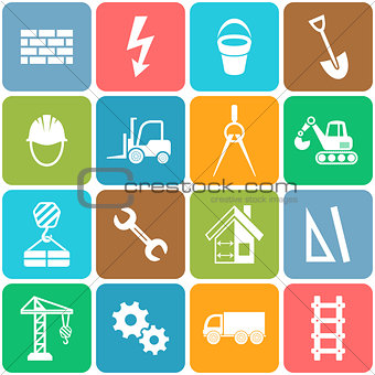 Vector abstract construction icons