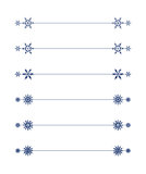 Vector snowflakes divider design