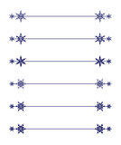 Vector snowflakes divider design