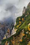 mountain valley in the Bucegi Mountains, Romania