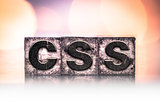 CSS Concept Vintage Letterpress Type