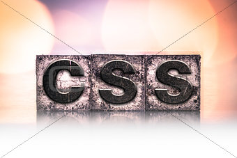 CSS Concept Vintage Letterpress Type
