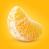 Slice of mandarin orange fruit (tangerine)