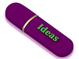 Ideas - bright volume letter on USB flash drive