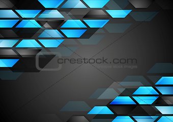 Abstract dark technology corporate background