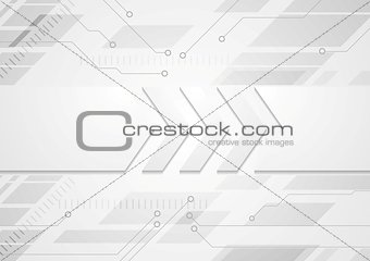 Tech grey abstract background with big arrows