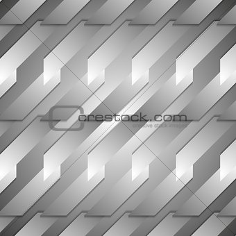 Grey tech geometric background