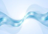 Abstract blue wavy corporate background