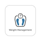 Weight Management Icon. Flat Design.