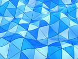 blue triangles background