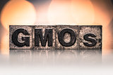 GMOs Concept Vintage Letterpress Type