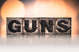 Guns Concept Vintage Letterpress Type