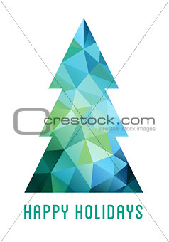 Abstract Christmas tree, vector