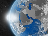 middle east region from space