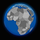 Africa on political Earth