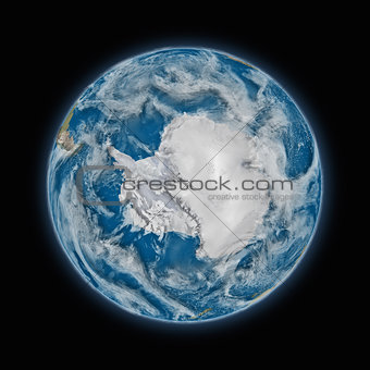 Antarctica on planet Earth