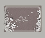 Christmas snowflakes Greteeng Card