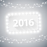 Simple Banner 2016 with Christmas Lights