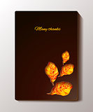 Thanksgiving - black greeting card design