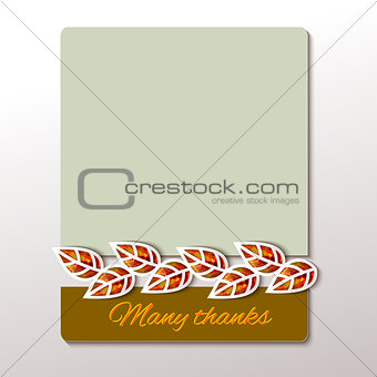Thanksgiving - greeting card design