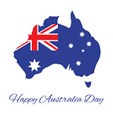Australia map for Australia Day
