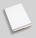 Blank book cover w clipping path