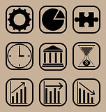 Business icons set