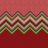 Seamless ethnic geometric knitted pattern