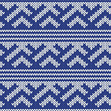 Knitted Seamless Pattern in Retro Style