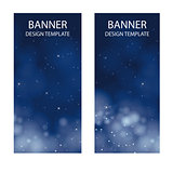 vector set of christmas banners