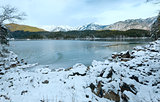 Eibsee lake winter view.