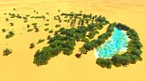 African oasis on Sahara