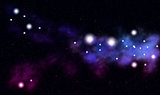 Nebula of blue color